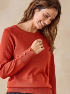 Pull col rond 50% laine mérinos