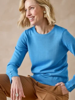 Pull col rond 50% laine mérinos
