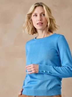 Pull col rond 50% laine mérinos
