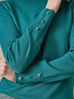 Pull col rond 50% laine mérinos