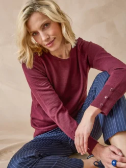 Pull col rond 50% laine mérinos
