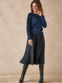 Pull col rond 50% laine mérinos