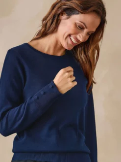 Pull col rond 50% laine mérinos