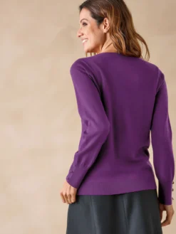 Pull col rond 50% laine mérinos
