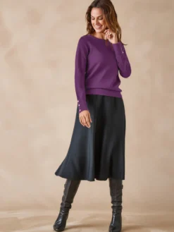 Pull col rond 50% laine mérinos