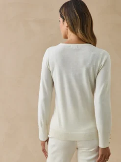 Pull col rond 50% laine mérinos