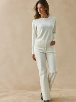 Pull col rond 50% laine mérinos