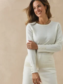 Pull col rond 50% laine mérinos