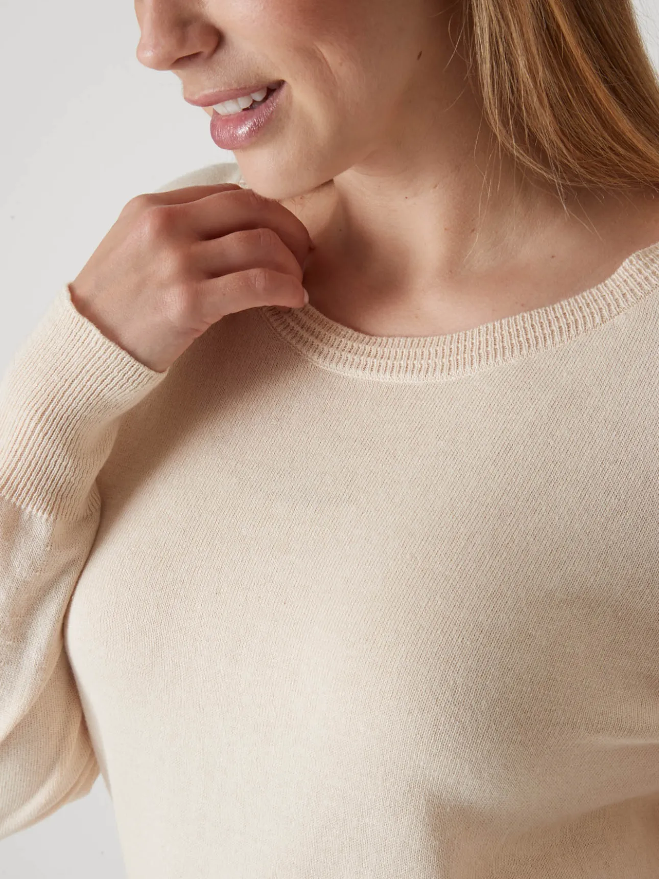 Pull col rond pure laine