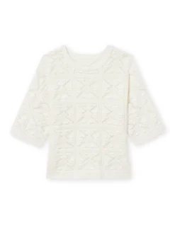 Pull court façon crochet