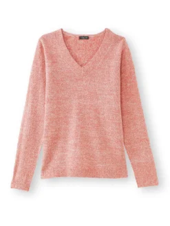 Pull encolure V manches longues