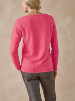 Pull encolure V manches longues