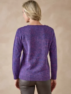 Pull encolure V manches longues