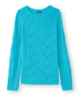 Pull en côtes perlées