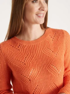 Pull en côtes perlées