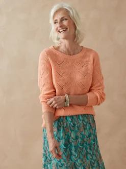 Pull en côtes perlées