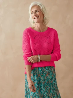 Pull en côtes perlées