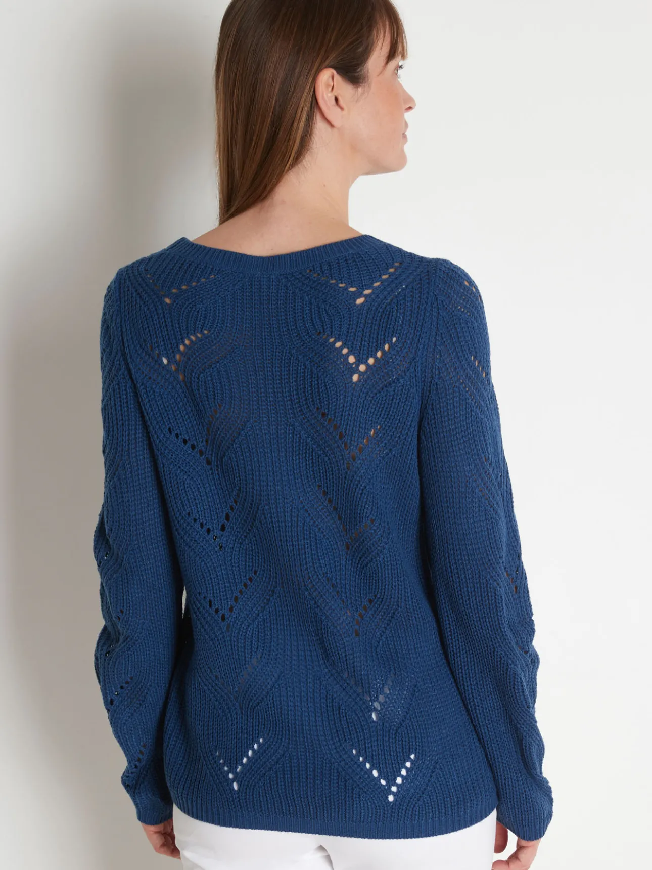 Pull en côtes perlées