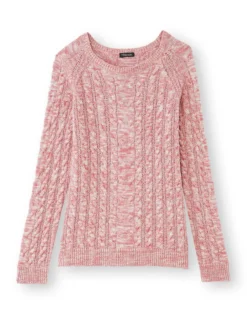 Pull en maille torsadée