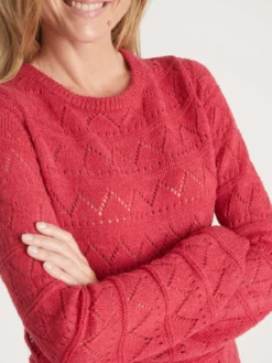 Pull fantaisie avec laine et alpaga