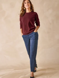 Pull jeux de mailles et torsades