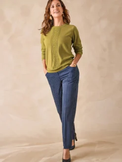 Pull jeux de mailles et torsades