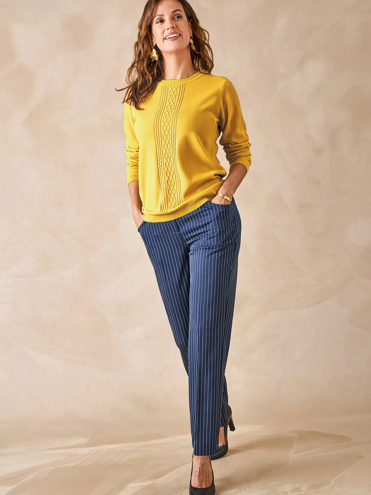 Pull jeux de mailles et torsades