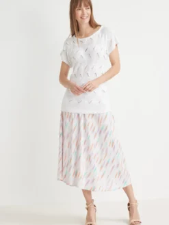 Pull maillle fantaisie manches T