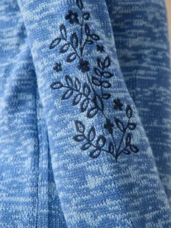 Pull manches brodées