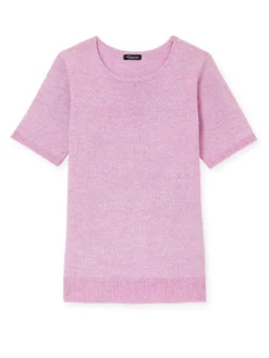 Pull manches courtes encolure ronde