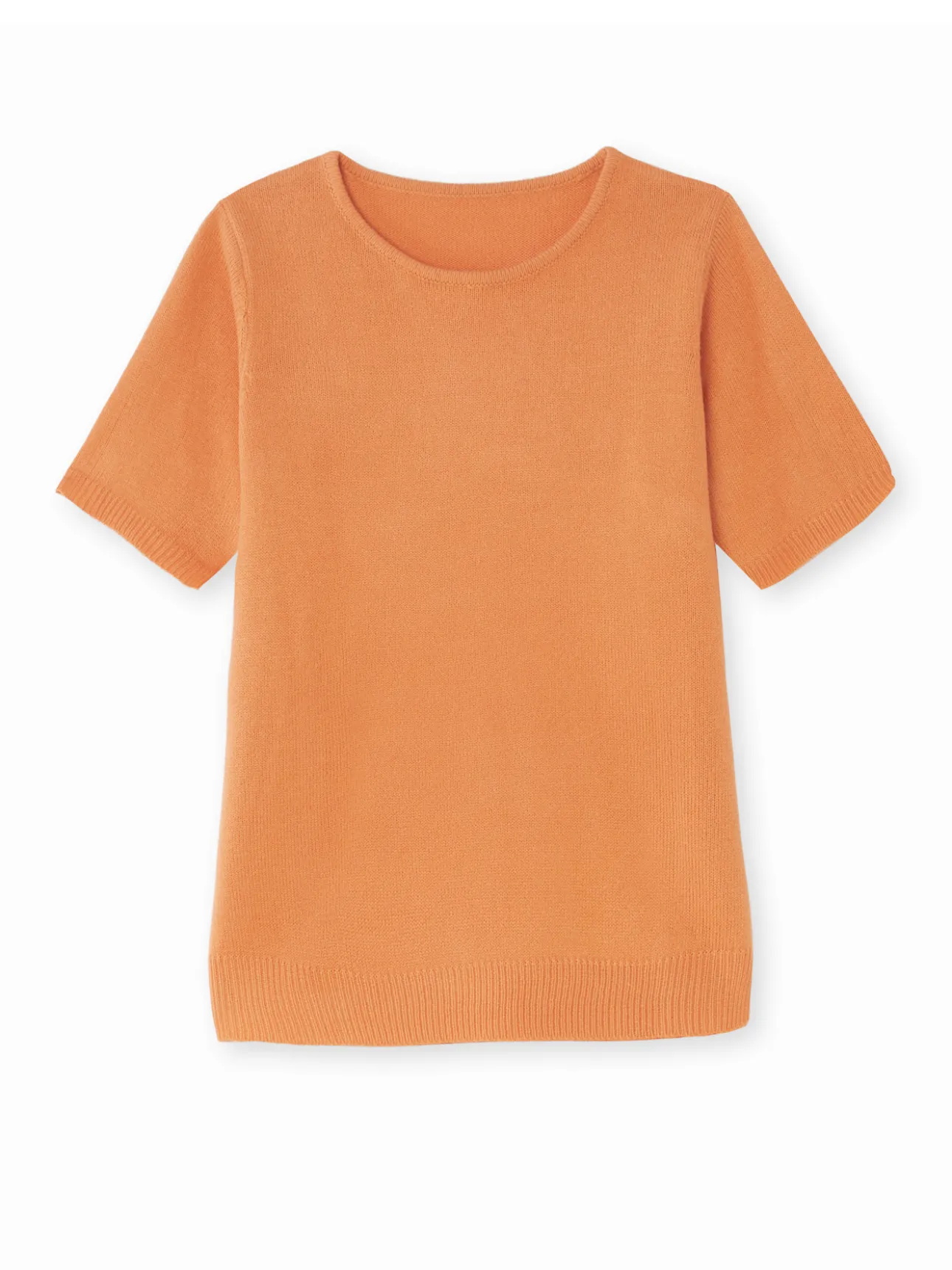Pull manches courtes encolure ronde