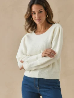 Pull manches en côtes anglaises