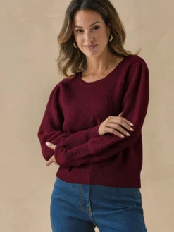 Pull manches en côtes anglaises