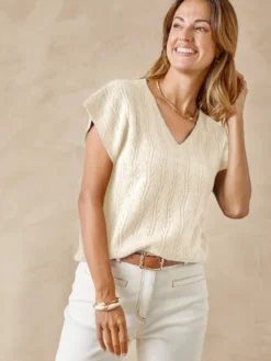 Pull manches T avec laine