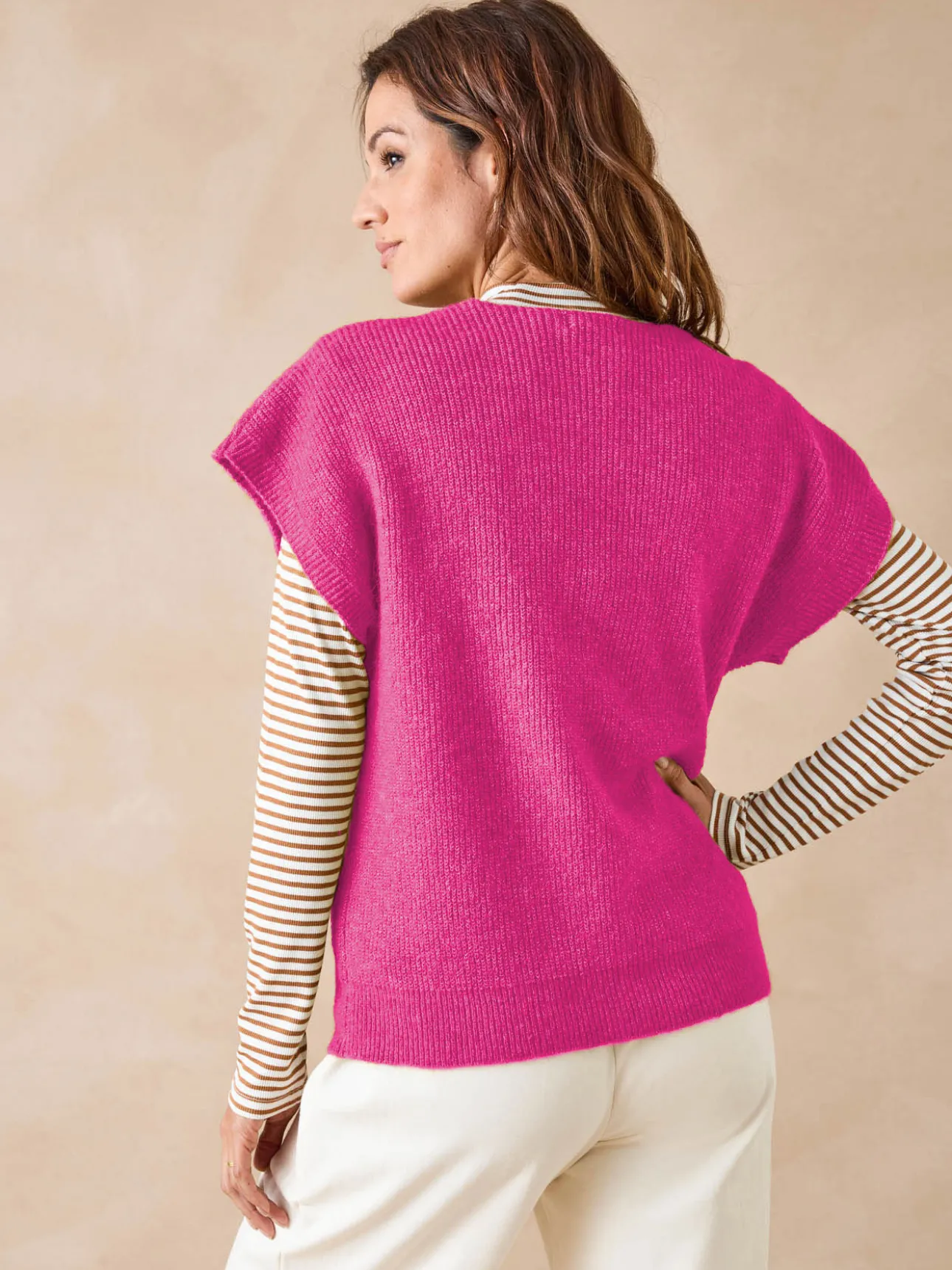 Pull manches T avec laine