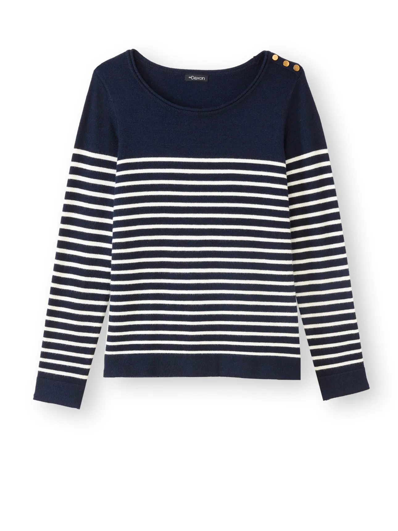 Pull marinière col rond