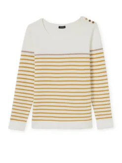 Pull marinière col rond