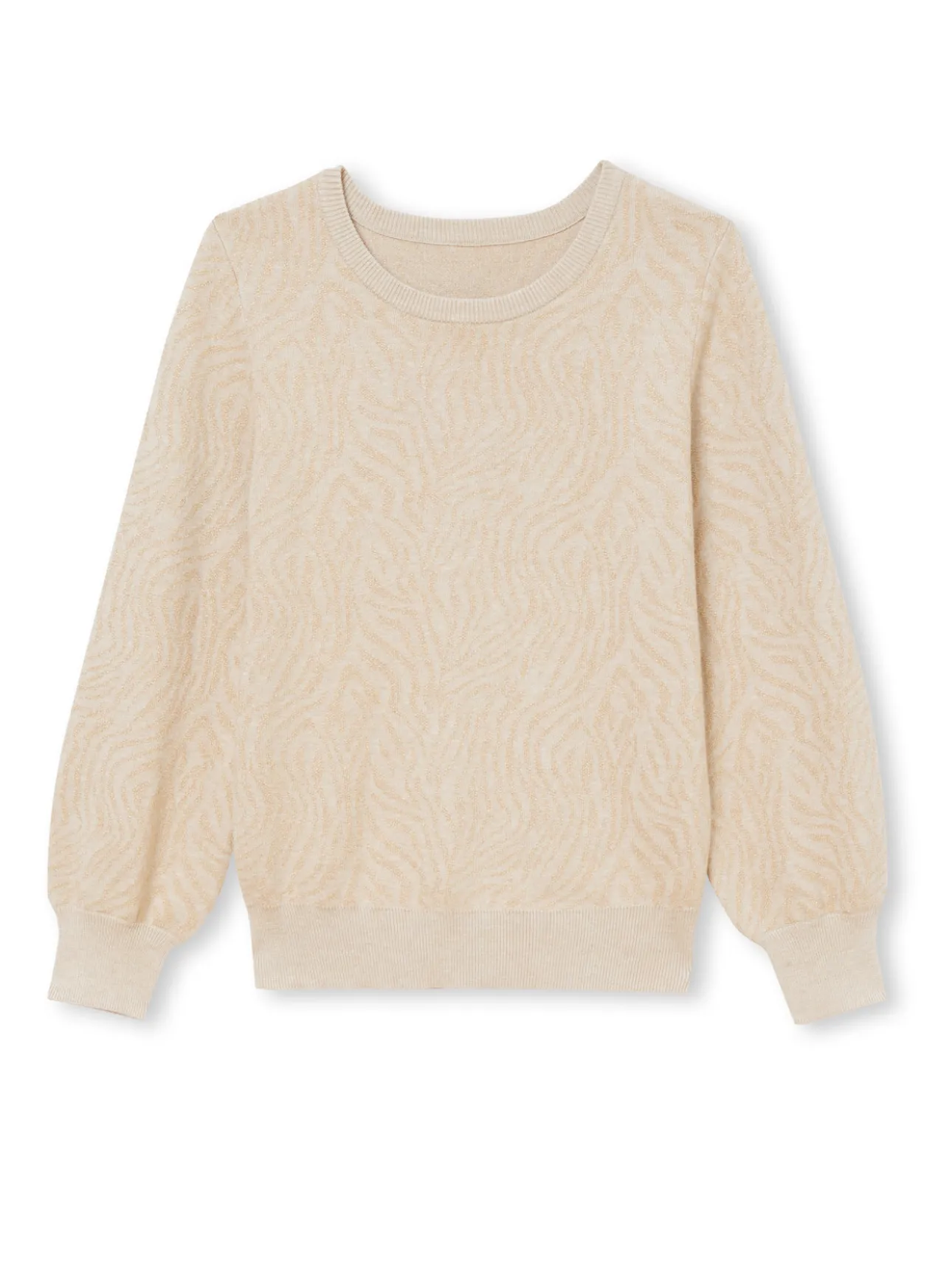 Pull motif jacquard paysage
