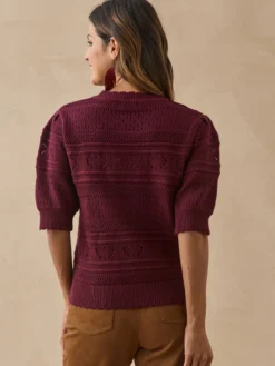Pull point fantaisie ajouré