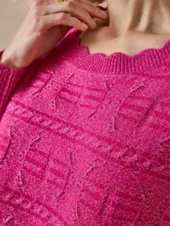 Pull point fantaisie avec laine