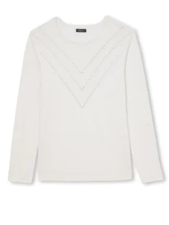 Pull point fantaisie détails rivets
