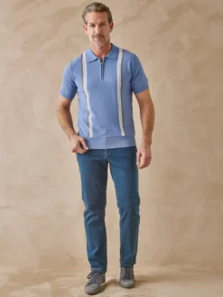 Pull polo zippé