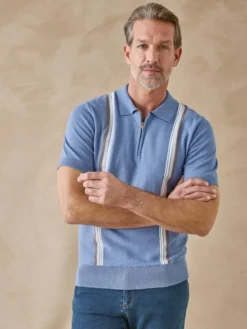 Pull polo zippé