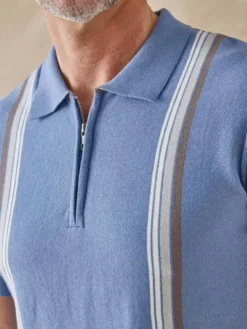 Pull polo zippé