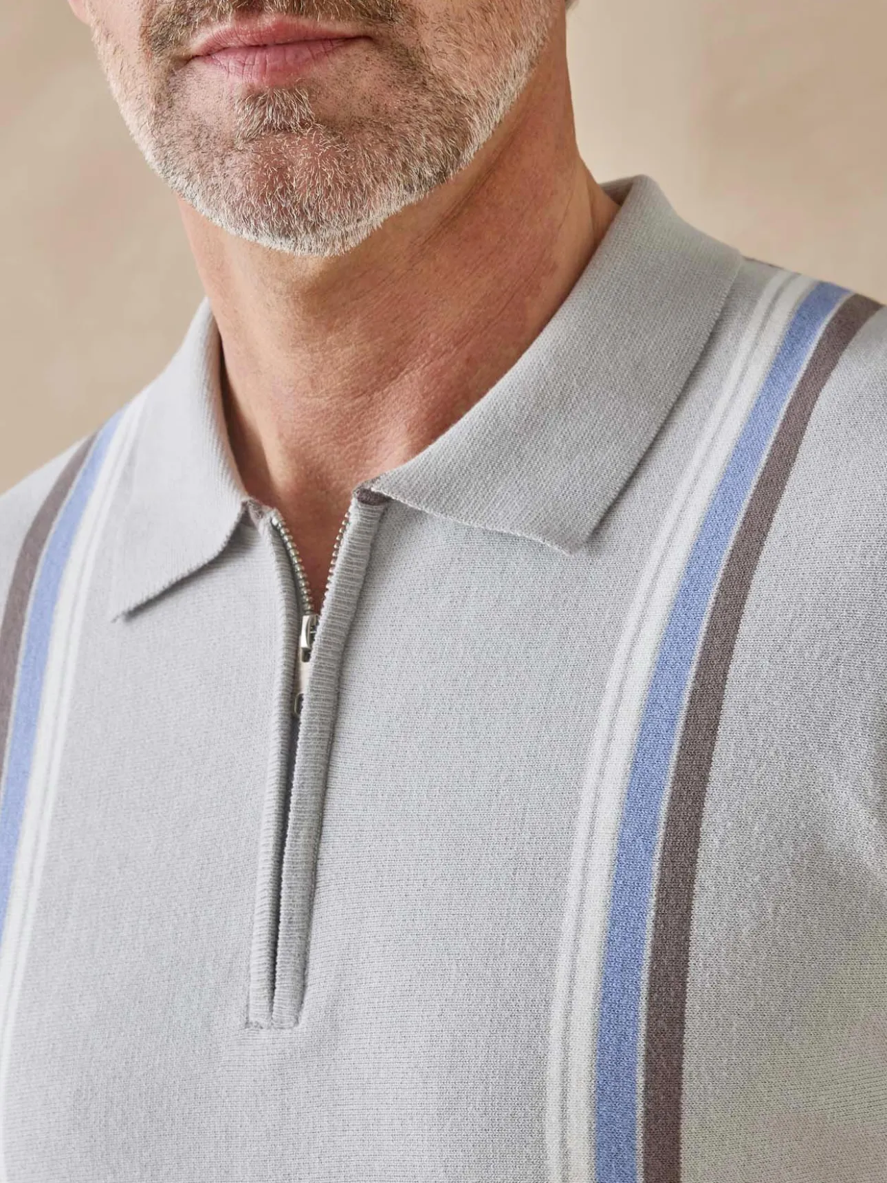 Pull polo zippé