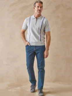 Pull polo zippé