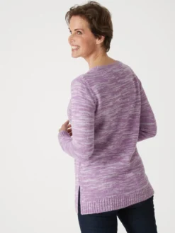 Pull torsadé encolure ronde