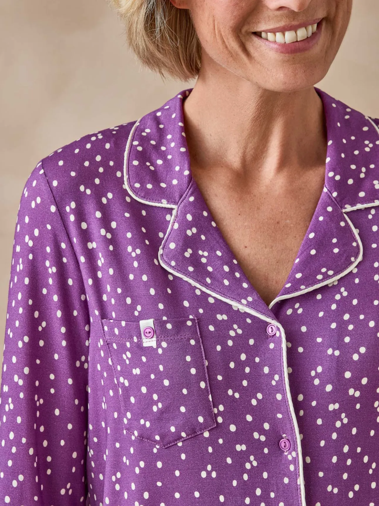 Pyjama col tailleur