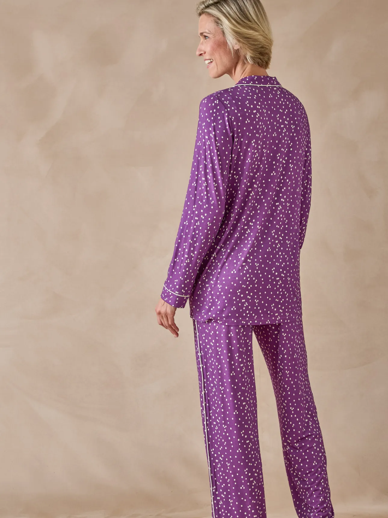 Pyjama col tailleur
