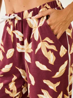 Pyjama col tailleur imprimé